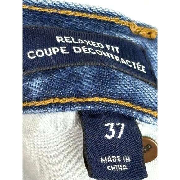 VTG Coastal Fisherman Preppy Lands' End Square Rigger Relax Fit Jeans, Men's 36 - Picture 5 of 9